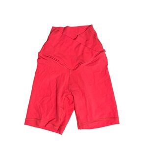 Aerie Real Me Crossover Biker Shorts 5” Size XXS Coral Stretchy Workout Gym